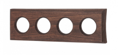 Bironi Шедель Дерево Винтаж Форма квадрата Рамка 4-ая на бревно диаметр 240 мм (скрытый монтаж)