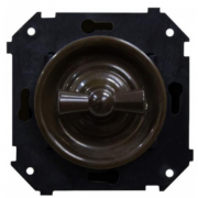 Bironi Шедель Пластик Коричневый Выключатель 1-клавишный (скрытый монтаж)