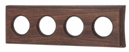 Bironi Шедель Дерево Винтаж Форма квадрата Рамка 4-ая на бревно диаметр 260 мм (скрытый монтаж)