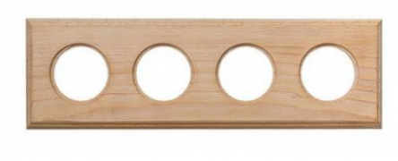 Bironi Шедель Дерево Бук Натурель Форма квадрата Рамка 4-ая на бревно диаметр 260 мм (скрытый монтаж)