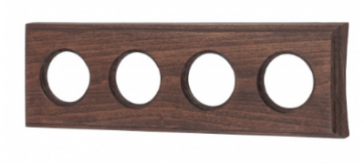 Bironi Шедель Дерево Винтаж Форма квадрата Рамка 4-ая на бревно диаметр 280 мм (скрытый монтаж)