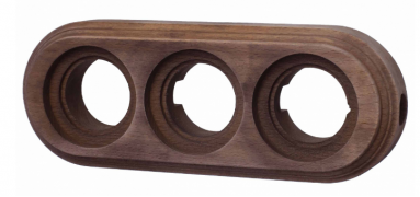 Bironi Лизетта Дерево Старое дерево Рамка 3-ая для монтажа с декоративной трубой 1 выход (накладной монтаж)