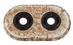 Bironi Шедель/Лизетта Керамика Мрамор Рамка 2-ая (скрытый и накладной монтаж)