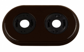 Bironi Шедель/Лизетта Керамика Коричневый Рамка 2-ая (скрытый и накладной монтаж)