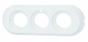 Bironi Лизетта Пластик Белый Рамка 3-ая (накладной монтаж)