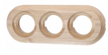 Bironi Лизетта Дерево Бук Натурель Рамка 3-ая (накладной монтаж)