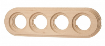 Bironi Лизетта Дерево Бук Натурель Рамка 4-ая (накладной монтаж)