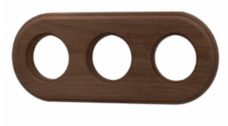 Bironi Ришелье Дерево Старое дерево Рамка 3-ая (накладной монтаж)