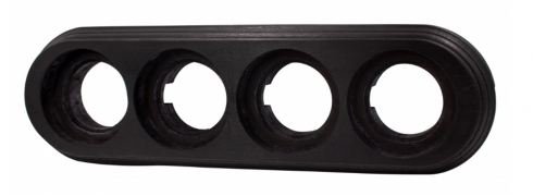 Bironi Лизетта Дерево Угольно-черный Рамка 4-ая (накладной монтаж)