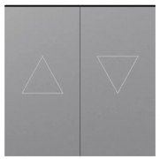 Donel A07 Матовый Серый Клавиша 2-ая со стрелками для жалюзи