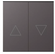 Donel S08 Матовый Титан Клавиша 2-ая со стрелками для жалюзи