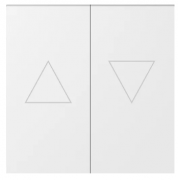 Donel S08 Белый глянцевый Клавиша 2-ая со стрелками для жалюзи