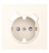 Donel S08 Матовый Кремовый Накладка Розетки с/з + USB ( A+C )