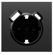 Donel S08 Черный Графит Накладка Розетки с/з + USB ( A+C )