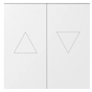 Donel S08 Матовый Белый Клавиша 2-ая со стрелками для жалюзи