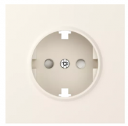 Donel S08 Матовый Кремовый Накладка Розетки c/з со шторками