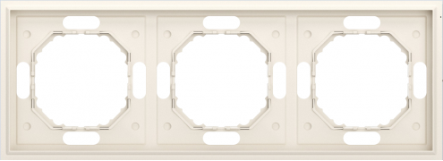 Donel S08 Матовый Кремовый Рамка 3-ая