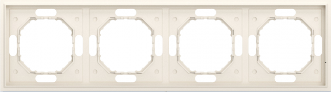 Donel S08 Матовый Кремовый Рамка 4-ая