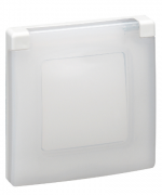 Legrand Etika Белая Рамка 1-ая с защитной крышкой IP 44