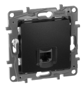 Legrand Etika Антрацит Розетка Компьютерная 1-ая RJ45 Cat.5e (UTP)