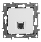 Legrand Etika Белый Розетка телефонная 1-ая RJ11