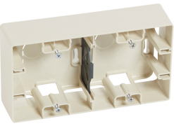 Legrand Etika Слоновая кость Коробка 2 пост для накладного монтажа