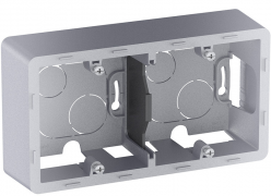 Legrand Inspiria Алюминий Коробка 2 пост для накладного монтажа