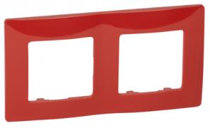 Legrand Etika Красный Рамка 2-ая