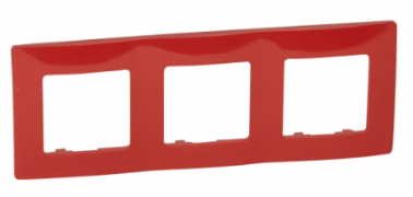 Legrand Etika Красный Рамка 3-ая