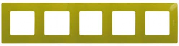 Legrand Etika Зеленый папоротник Рамка 5-ая