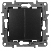 Legrand Etika Антрацит Выключатель 2-кл