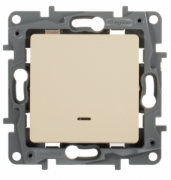 Legrand Etika Слоновая кость Переключатель 1-кл с подсветкой