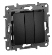 Legrand Etika Антрацит Выключатель 3-кл