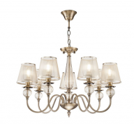 Freya Inessa Бронза Антик Подвесная люстра E14х7, FR2685PL-07BZ