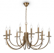 Freya Forte Латунь Подвесная люстра E14х12, FR1006PL-12G