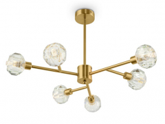 Freya Grace Латунь Люстра на штанге G9х6, FR5114PL-06BZ