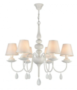 Freya Eliza Белый Подвесная люстра E14х6, FR5756-PL-06-W