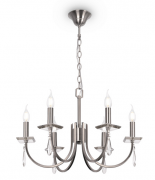 Freya Forte Никель Подвесная люстра E14х6, FR1006PL-06N