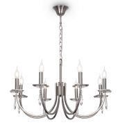 Freya Forte Никель Подвесная люстра E14х8, FR1006PL-08N