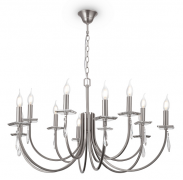 Freya Forte Никель Подвесная люстра E14х12, FR1006PL-12N