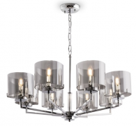 Freya Karen Хром/Дымчатый Подвесная люстра E14х8, FR5096PL-08CH