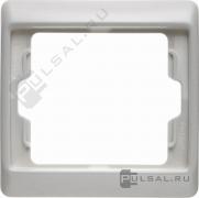 РамкaArsys, 1 пост, цвет - белый глянцевый, пластмасса