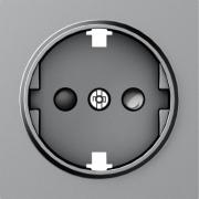 Donel A07 Матовый Серый Накладка Розетки с/з со шторками