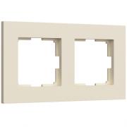 Рамка
Slab,  2 поста,   цвет - айвори матовый,  пластмасса
