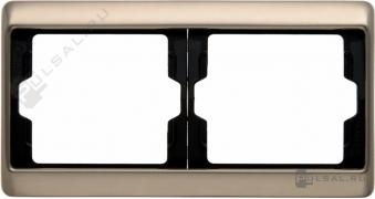 РамкaArsys, 2 поста, цвет - светло-бронзовый, металл