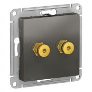 Atlas Design Сталь Аудио Розетка двойная