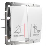 Выключатель "Не беспокоить / Уборка"
Elite,  Platinum,  Acrylic,  Baguette,  Senso,  Slab,  Split,  Alumax,  Flock,  Stark,  Fiore,  Favorit,  Diamant,  Aluminium,  Antik,  Metallic,  двухклавишный,  без подсветки,   цвет - белый