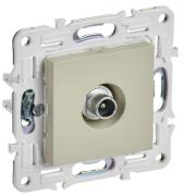 IEK Skandy Бежевый Розетка TV проходная