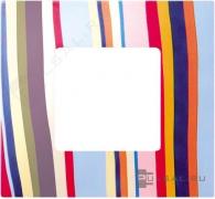 Рамка-декорSimon 27 play, 1 пост, цвет - многоцветный поток, пластмасса