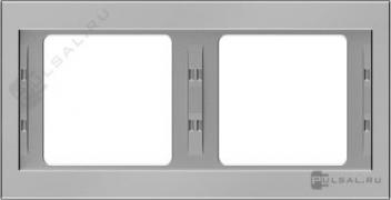 Рамкa
K.5,  2 поста,   цвет - нержавеющая сталь,  металл